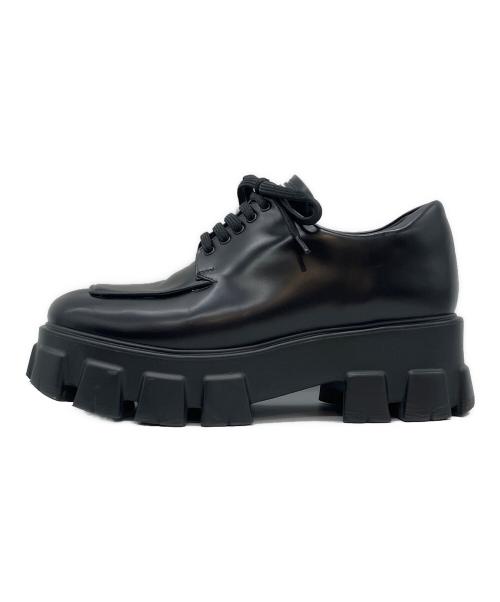 PRADA（プラダ）PRADA (プラダ) ローファー ブラック サイズ:38 1/2の古着・服飾アイテム