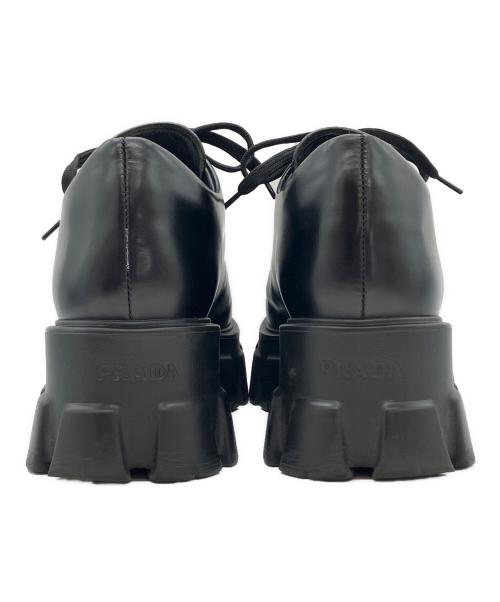 PRADA（プラダ）PRADA (プラダ) ローファー ブラック サイズ:38 1/2の古着・服飾アイテム
