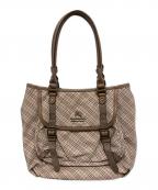 BURBERRY BLUE LABELバーバリーロンドンブルーレーベル）の古着「トートバッグ」｜ピンク