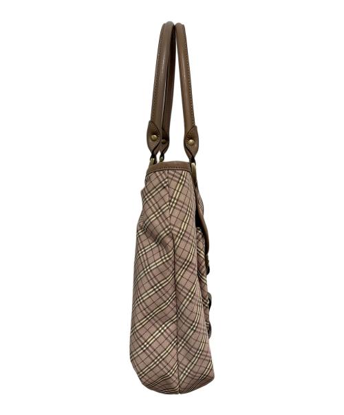 BURBERRY BLUE LABEL（バーバリーロンドンブルーレーベル）BURBERRY BLUE LABEL (バーバリーロンドンブルーレーベル) トートバッグ ピンクの古着・服飾アイテム