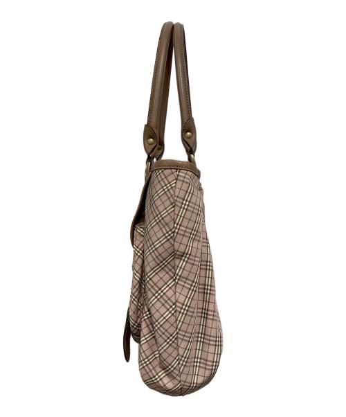 BURBERRY BLUE LABEL（バーバリーロンドンブルーレーベル）BURBERRY BLUE LABEL (バーバリーロンドンブルーレーベル) トートバッグ ピンクの古着・服飾アイテム