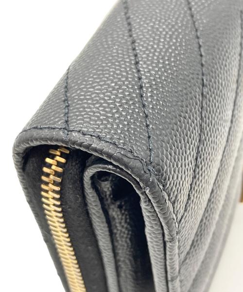 Saint Laurent Paris（サンローランパリ）Saint Laurent Paris (サンローランパリ) 2つ折り財布 ブラックの古着・服飾アイテム