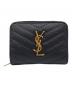 Saint Laurent Paris（サンローランパリ）の古着「2つ折り財布」｜ブラック
