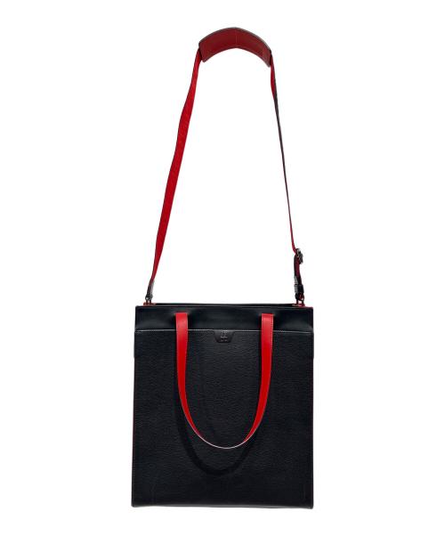 Christian Louboutin（クリスチャン・ルブタン）Christian Louboutin (クリスチャン・ルブタン) トートバッグ ブラック×レッドの古着・服飾アイテム