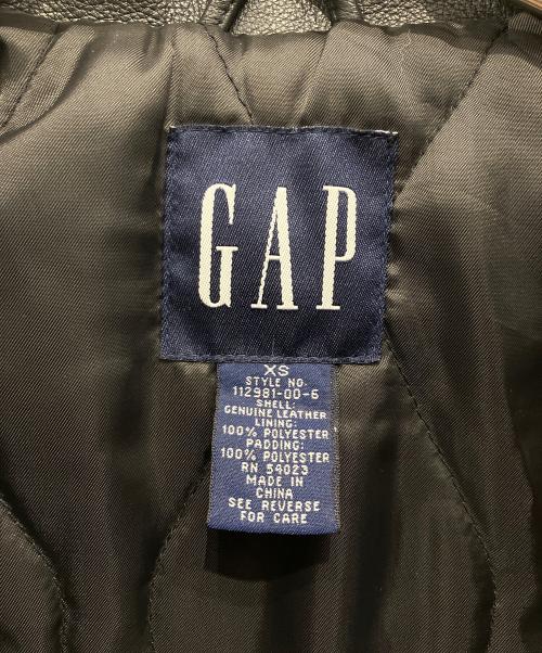 GAP（ギャップ）GAP (ギャップ) レザージャケット ブラック サイズ:XSの古着・服飾アイテム