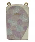 AETHERエーテル）の古着「スマホショルダーポシェット」｜ホワイト×ピンク