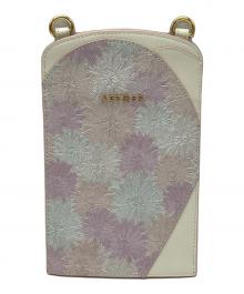 AETHER（エーテル）の古着「スマホショルダーポシェット」｜ホワイト×ピンク