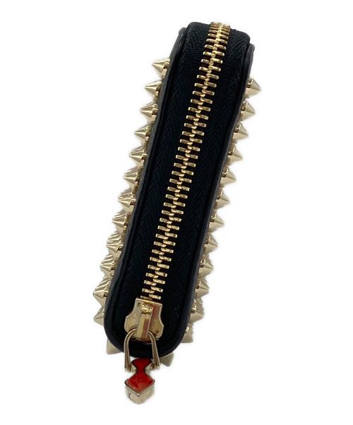 Christian Louboutin（クリスチャン・ルブタン）Christian Louboutin (クリスチャン・ルブタン) ラウンドファスナー財布 ブラックの古着・服飾アイテム