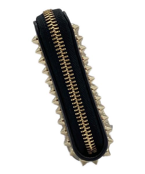 Christian Louboutin（クリスチャン・ルブタン）Christian Louboutin (クリスチャン・ルブタン) ラウンドファスナー財布 ブラックの古着・服飾アイテム