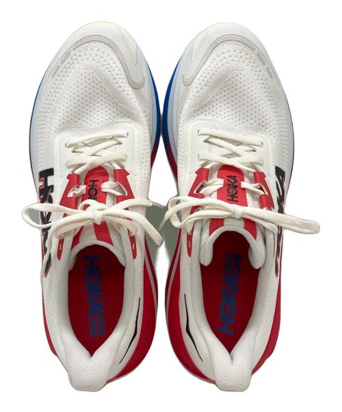 HOKAONEONE（ホカオネオネ）HOKAONEONE (ホカオネオネ) ローカットスニーカー ホワイト×レッド サイズ:29.0cmの古着・服飾アイテム