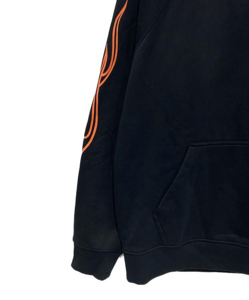 HARLEY-DAVIDSON（ハーレーダビッドソン）HARLEY-DAVIDSON (ハーレーダビッドソン) プルオーバーパーカー ブラック サイズ:Lの古着・服飾アイテム