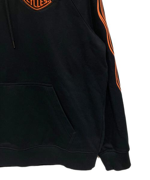 HARLEY-DAVIDSON（ハーレーダビッドソン）HARLEY-DAVIDSON (ハーレーダビッドソン) プルオーバーパーカー ブラック サイズ:Lの古着・服飾アイテム