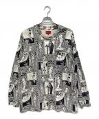 SUPREMEシュプリーム）の古着「長袖カットソー」｜ホワイト×ブラック