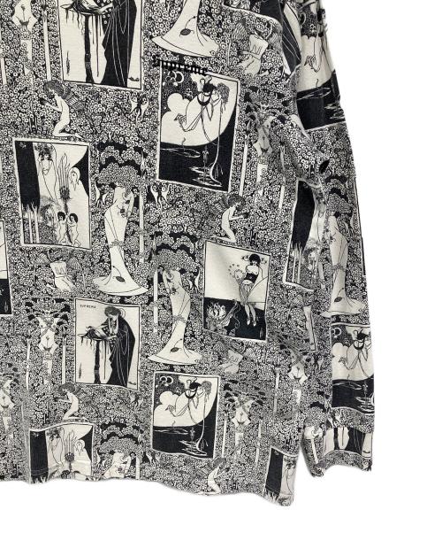 SUPREME（シュプリーム）SUPREME (シュプリーム) 長袖カットソー ホワイト×ブラック サイズ:XLの古着・服飾アイテム