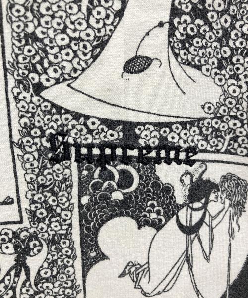 SUPREME（シュプリーム）SUPREME (シュプリーム) 長袖カットソー ホワイト×ブラック サイズ:XLの古着・服飾アイテム