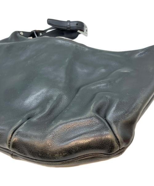 LAST CROPS（ラストクロップス）LAST CROPS (ラストクロップス) レザーショルダーバッグ ブラックの古着・服飾アイテム