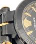 中古・古着 VERSACE (ヴェルサーチェ) リストウォッチ ブラック×ゴールド：35000円