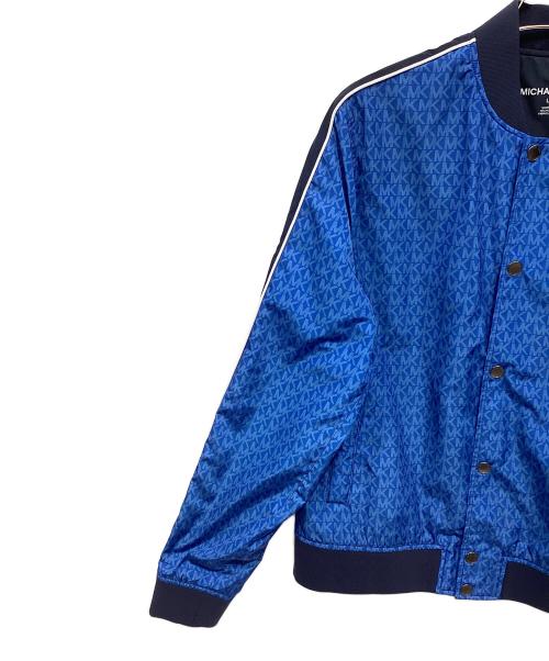 MICHAEL KORS（マイケル・コース）MICHAEL KORS (マイケル・コース) ボマージャケット ブルー×ネイビー サイズ:Ｌの古着・服飾アイテム