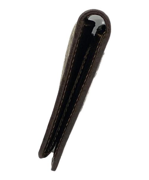 GUCCI（グッチ）GUCCI (グッチ) 2つ折り財布 GGスプリーム ブラウンの古着・服飾アイテム