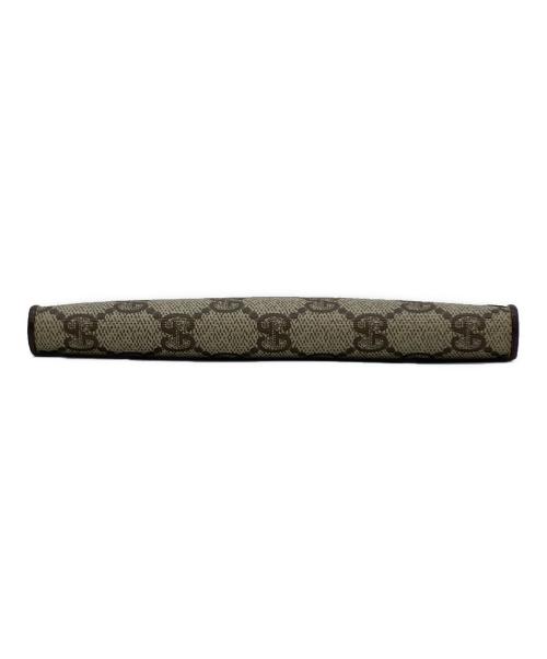 GUCCI（グッチ）GUCCI (グッチ) 2つ折り財布 GGスプリーム ブラウンの古着・服飾アイテム