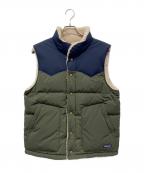 Patagoniaパタゴニア）の古着「ダウンベスト」｜ネイビー×カーキ