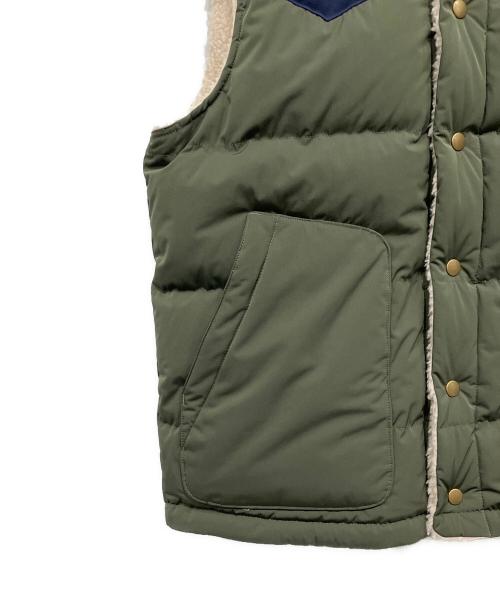 Patagonia（パタゴニア）Patagonia (パタゴニア) ダウンベスト ネイビー×カーキ サイズ:Mの古着・服飾アイテム