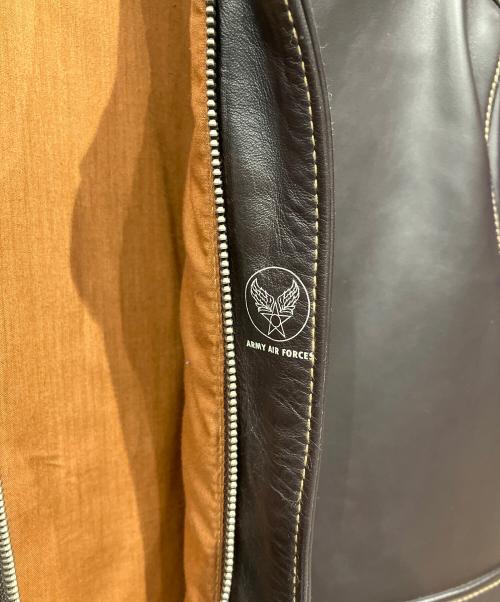 MORGAN MEMPHIS BELLE（モーガン メンフィス ベル）MORGAN MEMPHIS BELLE (モーガン メンフィス ベル) A-2 FLIGHT JACKET ブラウン サイズ:40の古着・服飾アイテム