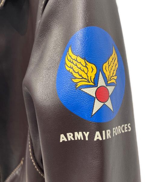 MORGAN MEMPHIS BELLE（モーガン メンフィス ベル）MORGAN MEMPHIS BELLE (モーガン メンフィス ベル) A-2 FLIGHT JACKET ブラウン サイズ:40の古着・服飾アイテム