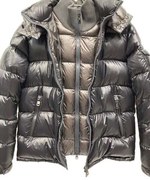 MONCLER（モンクレール）MONCLER (モンクレール) ダブルジップアップダウンジャケット ブラック サイズ:1の古着・服飾アイテム