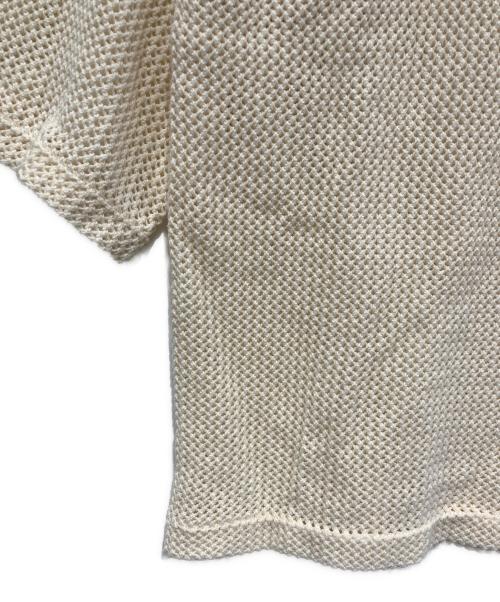 FAT（エフエーティー）FAT (エフエーティー) メッシュニット ホワイト×ブラック サイズ:TITCHの古着・服飾アイテム