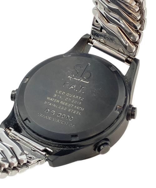SB（エスビー）SB (エスビー) FAT (エフエーティー) VAGUE WATCH CO (ヴァーグウォッチカンパニー) デジタルウォッチ ブラックの古着・服飾アイテム