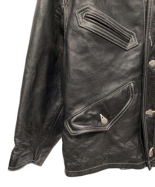 DIESEL（ディーゼル）DIESEL (ディーゼル) レザージャケット ブラック サイズ:Mの古着・服飾アイテム