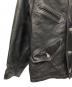 中古・古着 DIESEL (ディーゼル) レザージャケット ブラック サイズ:M：15000円