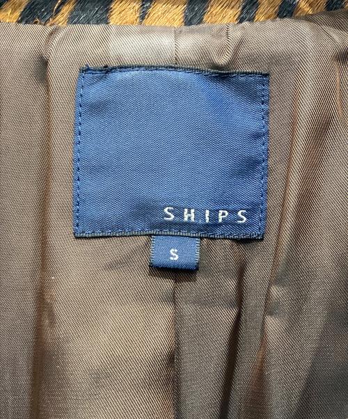 SHIPS（シップス）SHIPS (シップス) タイガー柄コート ブラウン×ブラック サイズ:Sの古着・服飾アイテム