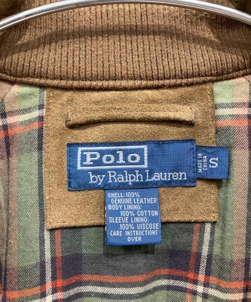POLO RALPH LAUREN（ポロ・ラルフローレン）POLO RALPH LAUREN (ポロ・ラルフローレン) レザースイングトップ ブラウン サイズ:Sの古着・服飾アイテム