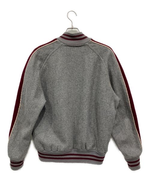 HOLLOAY（ホロウェイ）HOLLOAY (ホロウェイ) ウールスタジャン グレー×レッド サイズ:Lの古着・服飾アイテム
