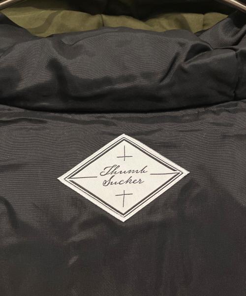 THUMB SUCKER（サム・サッカー）THUMB SUCKER (サム・サッカー) 高密度ウェザーダウンジャケット オリーブ サイズ:M 未使用品の古着・服飾アイテム