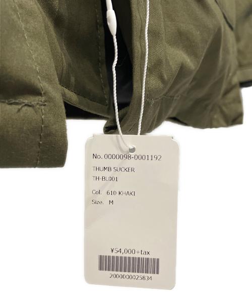 THUMB SUCKER（サム・サッカー）THUMB SUCKER (サム・サッカー) 高密度ウェザーダウンジャケット オリーブ サイズ:M 未使用品の古着・服飾アイテム