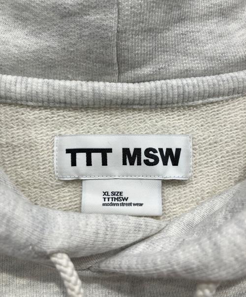 TTT MSW（ティー）TTT MSW (ティー) パーカー ライトグレー サイズ:XLの古着・服飾アイテム