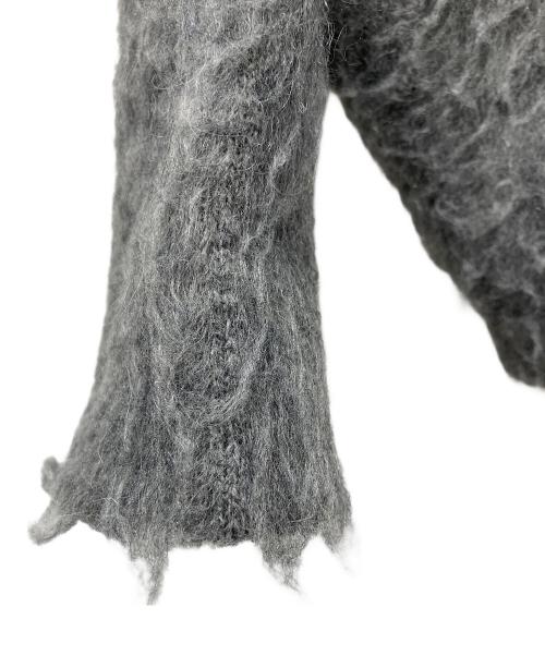 Knuth Marf（クヌースマーフ）Knuth Marf (クヌースマーフ) 厚手カーディガン ライトブルー×グレー サイズ:不明の古着・服飾アイテム