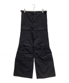 BALENCIAGA（バレンシアガ）の古着「FLARED CARGO PANTS」｜ブラック