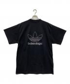 BALENCIAGA×adidasバレンシアガ×アディダス）の古着「ロゴ刺繍オーバーサイズTシャツ」｜ブラック