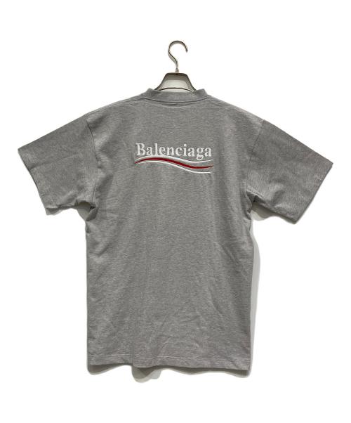 BALENCIAGA（バレンシアガ）BALENCIAGA (バレンシアガ) POLITICAL CAMPAIGN LARGE FIT TEE グレー サイズ:XSの古着・服飾アイテム