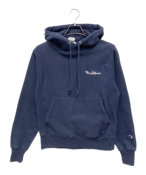 Champion REVERSE WEAVE（チャンピオン リバース ウィーブ）Champion REVERSE WEAVE (チャンピオン リバース ウィーブ) mintcrew (ミントクルー) プルオーバーパーカー ネイビー サイズ:Sの古着・服飾アイテム