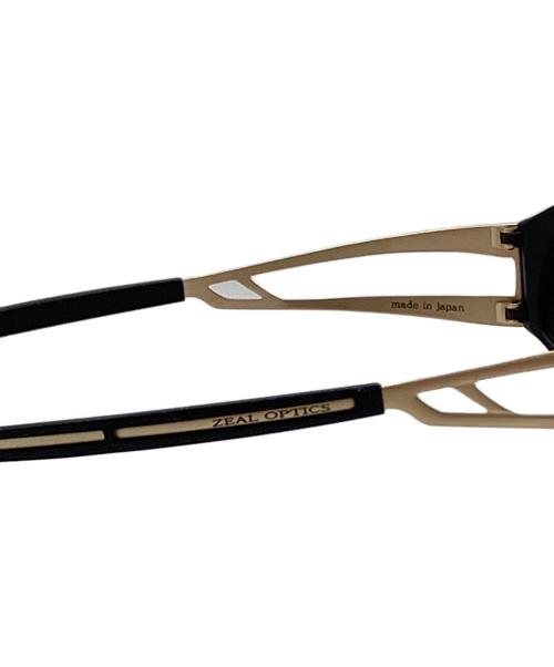 ZEAL OPTICS（ジールオプティクス）ZEAL OPTICS (ジールオプティクス) サングラス ブラック×ゴールドの古着・服飾アイテム