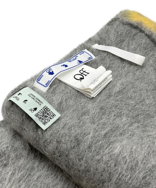 OFFWHITE（オフホワイト）OFFWHITE (オフホワイト) アルパカ混ウールマフラー グレー サイズ:O/Sの古着・服飾アイテム
