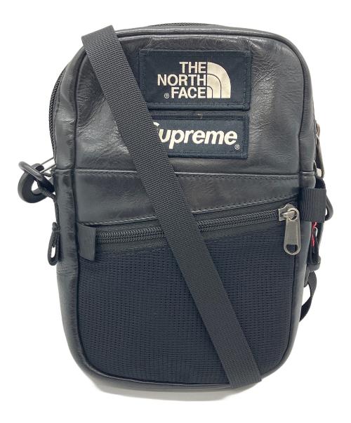 THE NORTH FACE（ザ ノース フェイス）THE NORTH FACE (ザ ノース フェイス) SUPREME (シュプリーム) 18AW Leather Shoulder Bag ブラックの古着・服飾アイテム