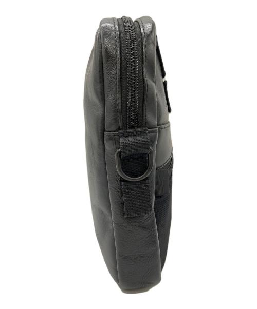 THE NORTH FACE（ザ ノース フェイス）THE NORTH FACE (ザ ノース フェイス) SUPREME (シュプリーム) 18AW Leather Shoulder Bag ブラックの古着・服飾アイテム