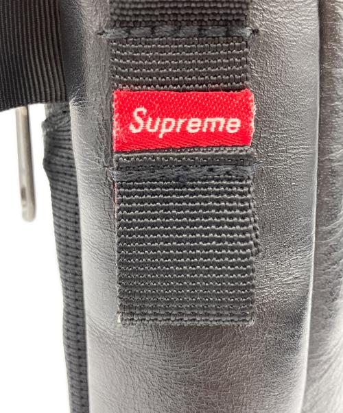 THE NORTH FACE（ザ ノース フェイス）THE NORTH FACE (ザ ノース フェイス) SUPREME (シュプリーム) 18AW Leather Shoulder Bag ブラックの古着・服飾アイテム