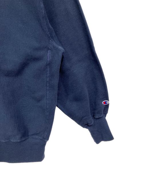 Champion REVERSE WEAVE（チャンピオン リバース ウィーブ）Champion REVERSE WEAVE (チャンピオン リバース ウィーブ) ワンポイント刺繍スウェット ネイビー サイズ:XLの古着・服飾アイテム